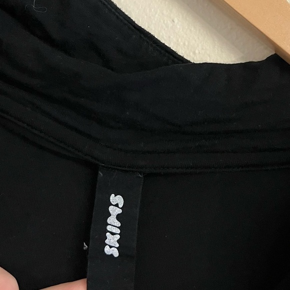 Skims Black Button Front Pajama Top M - Picture 8 of 9